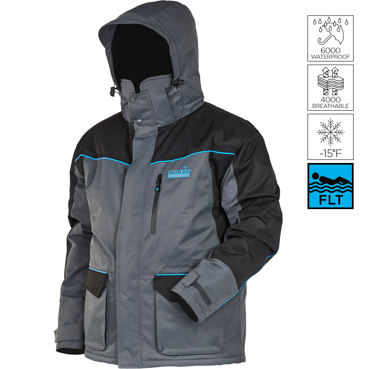 Norfin Thermax FLT Parka | Insulated Flotation Ice Fishing Jacket