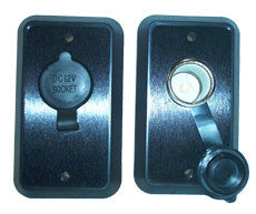 12 Volt Black Utility Outlet