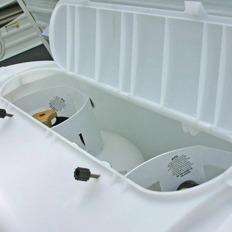 Dual LP Tank Cover (White)