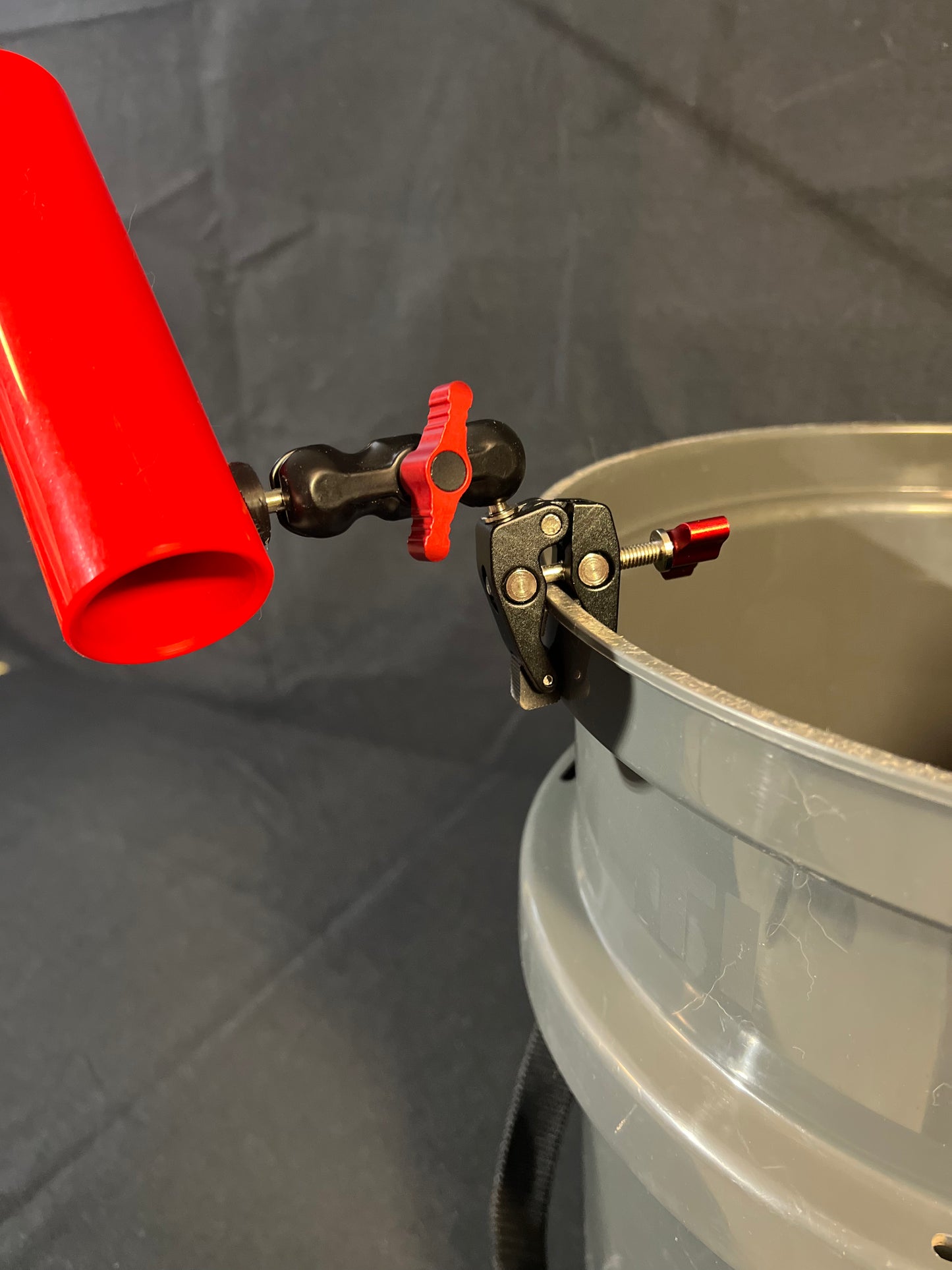 Frozen Pole Rod Holder Clamp-On with Articulated Ball Joint