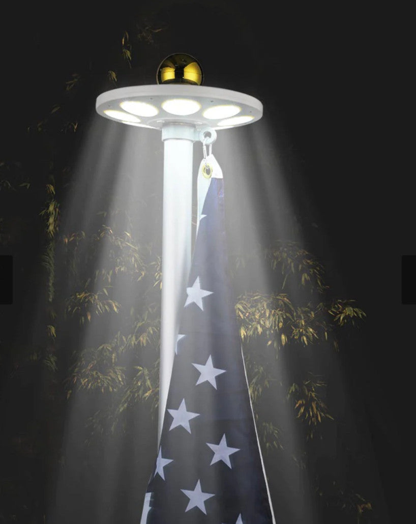 Solar Flag Pole light