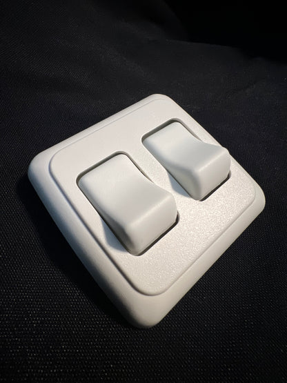 Interior Double Switch 12Volt -White