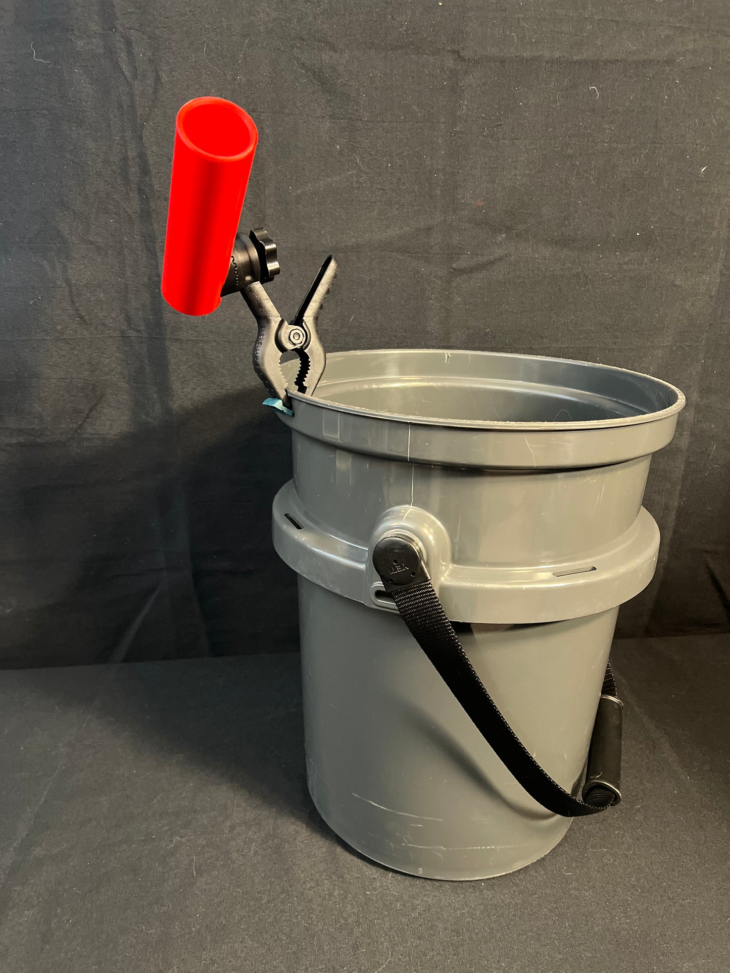 Frozen Pole Rod Holder Clamp-On with Adjustable Ball Joint