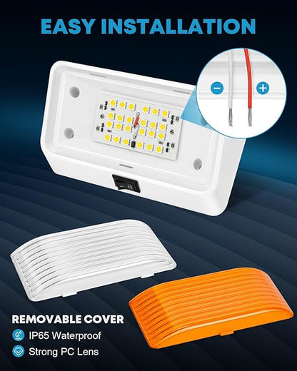 12 Volt Exterior LED Porch light W/Switch