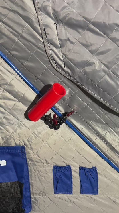 Frozen Pole Rod Holder Clamp-On with Articulated Ball Joint