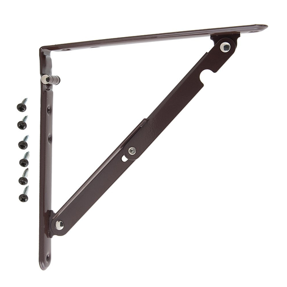 2-Pack  Folding Shelf Brackets w/mounting screws